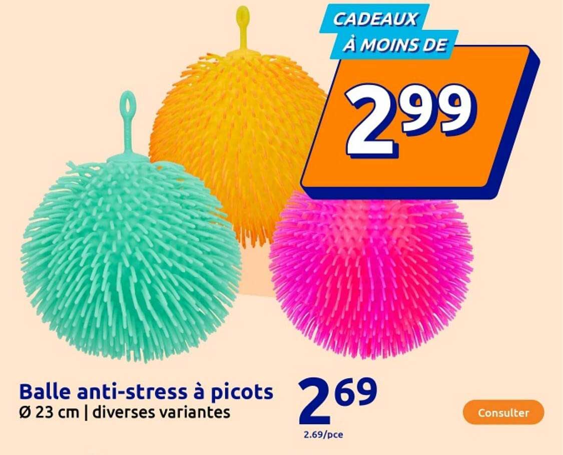 Balle anti-stress à picots