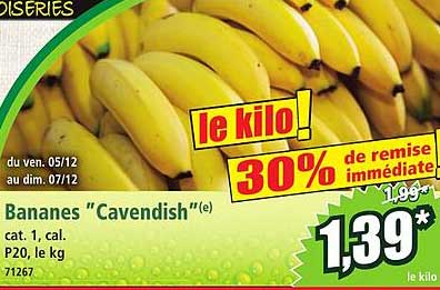 Bananes "Cavendish"(e)