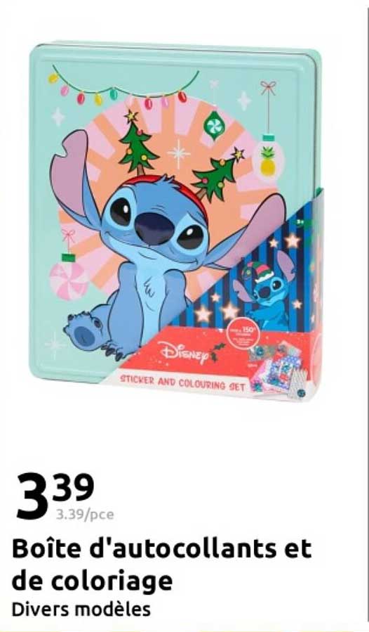 Boîte d'autocollants et de coloriage