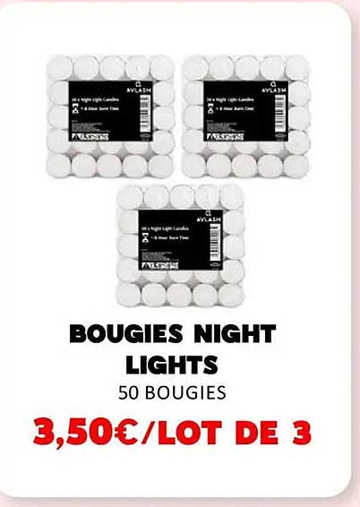 BOUGIES NIGHT LIGHTS