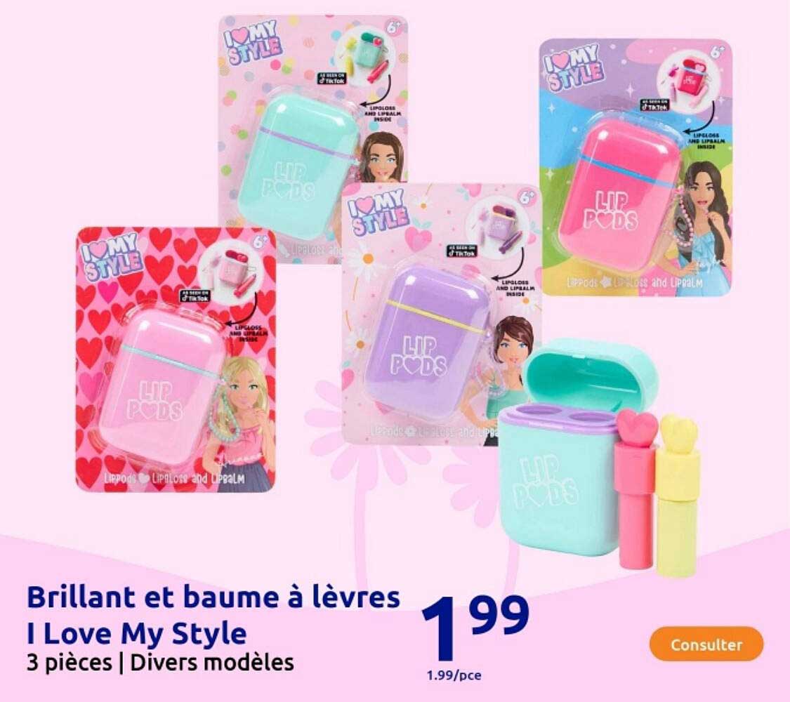 Brillant et baume à lèvres I Love My Style