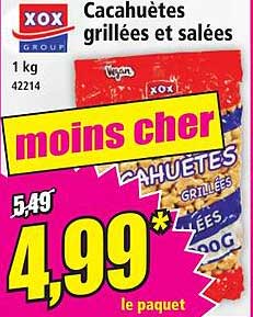 Cacahuètes grillées et salées
