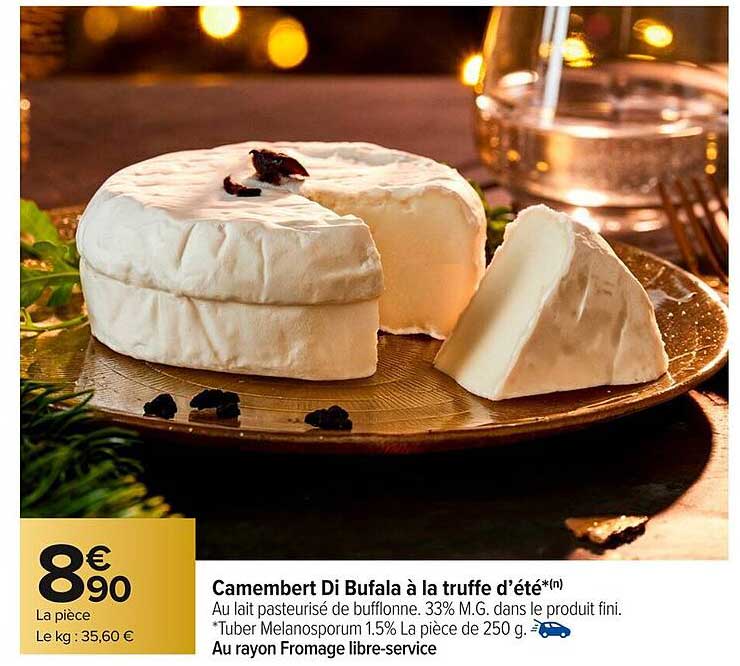 Camembert Di Bufala à la truffe d’été