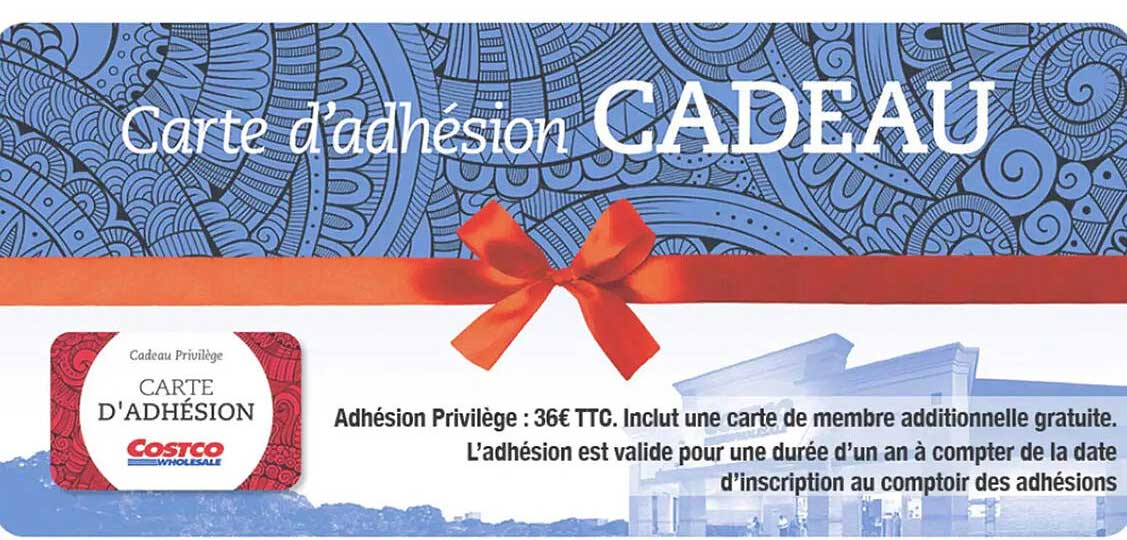 Carte d’adhésion CADEAU