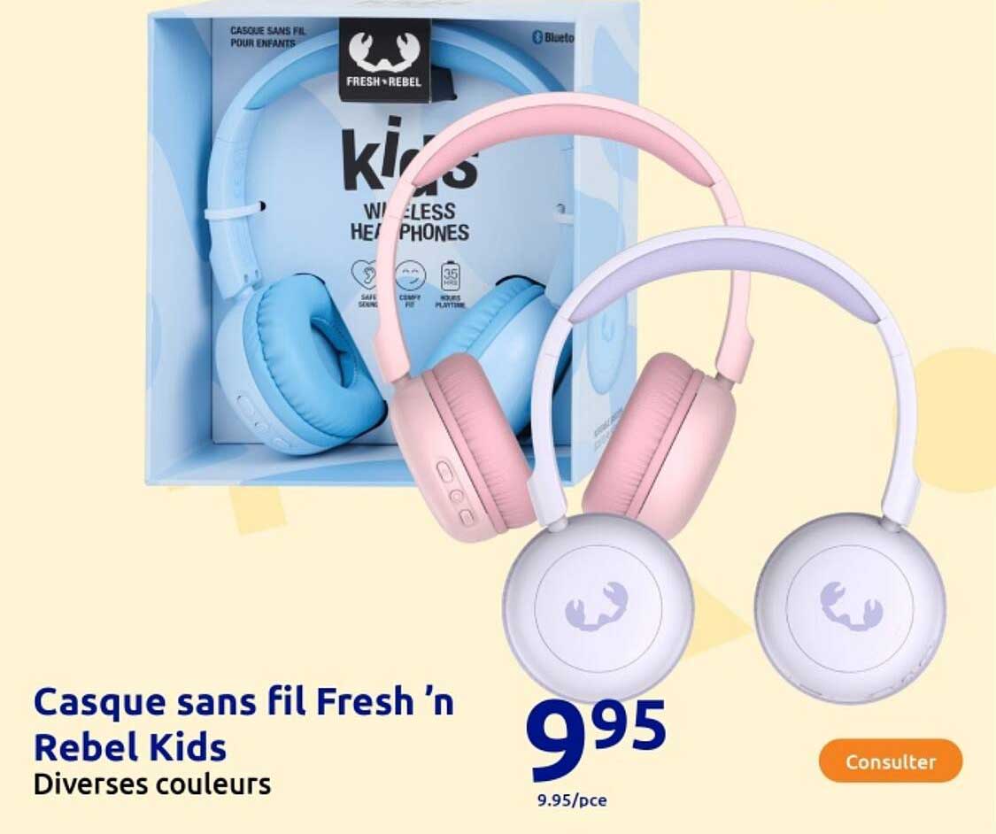 Casque sans fil Fresh ’n Rebel Kids