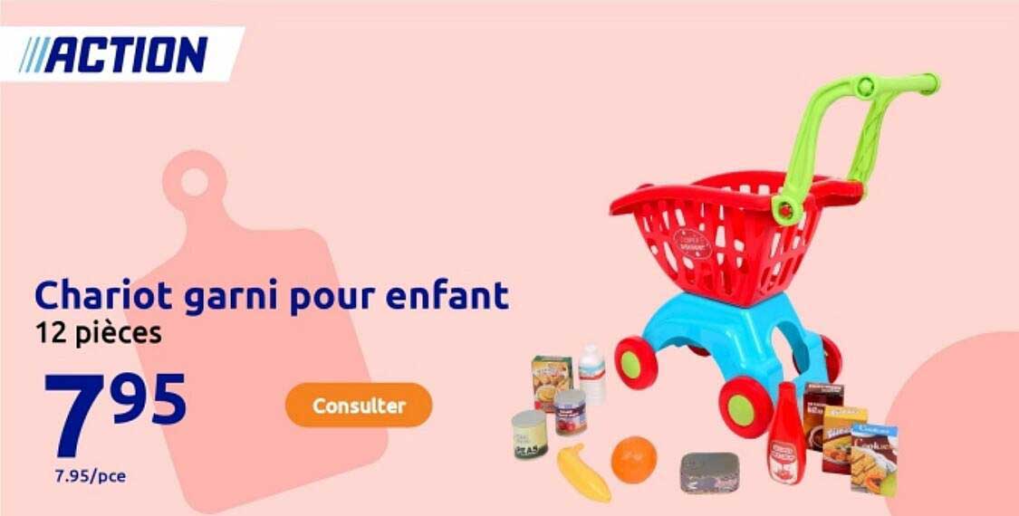 Chariot garni pour enfant