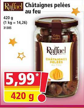 Châtaignes pelées au feu