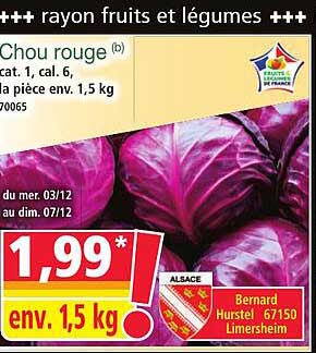 Chou rouge