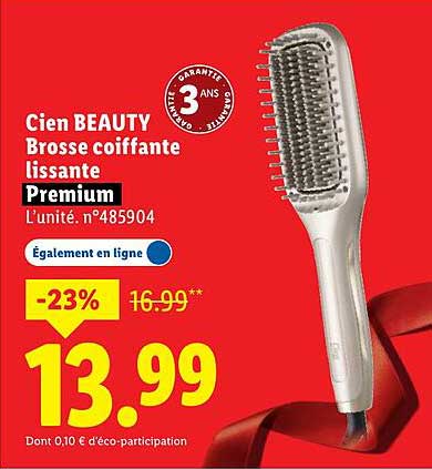 Cien BEAUTY Brosse coiffante lissante Premium