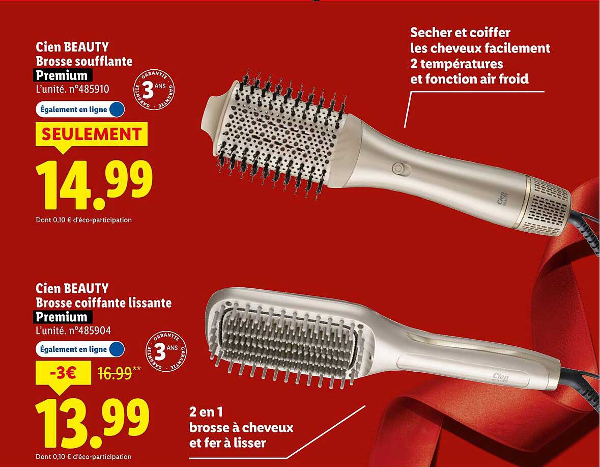 Cien BEAUTY Brosse soufflante Premium