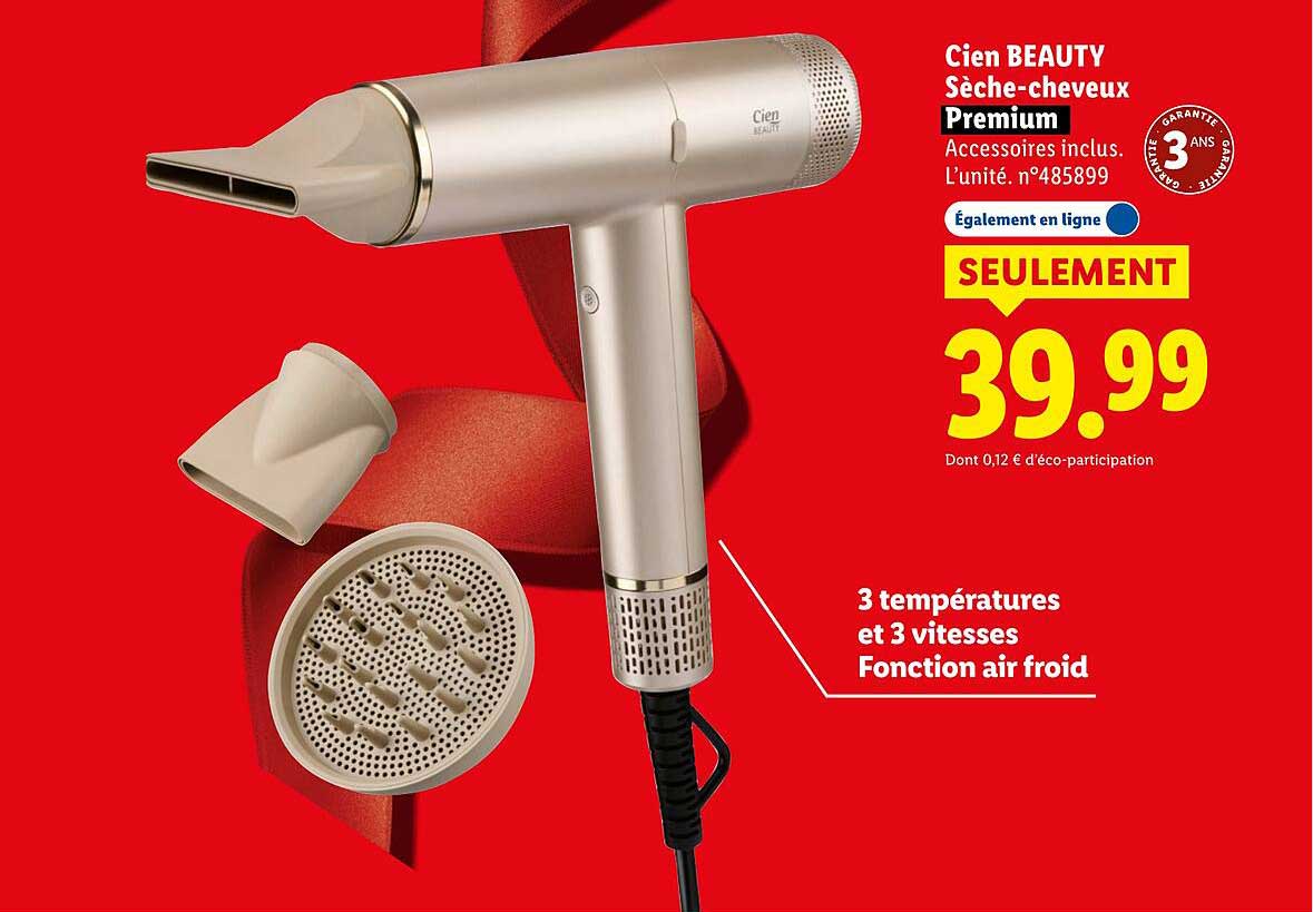 Cien BEAUTY Sèche-cheveux Premium