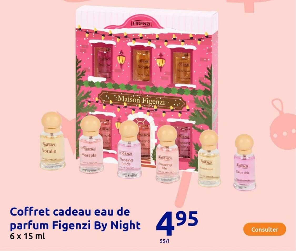 Coffret cadeau eau de parfum Figenzi By Night 6 x 15 ml