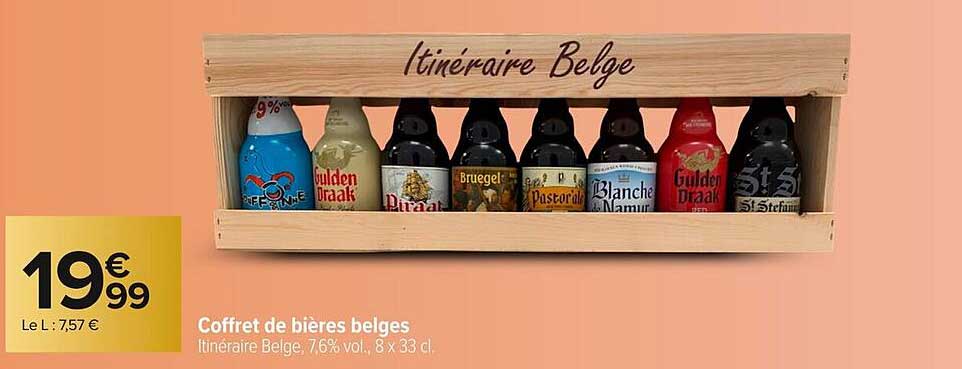 Coffret de bières belges