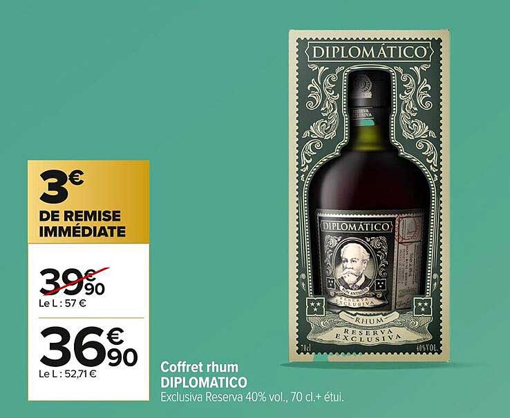 Coffret rhum DIPLOMATICO