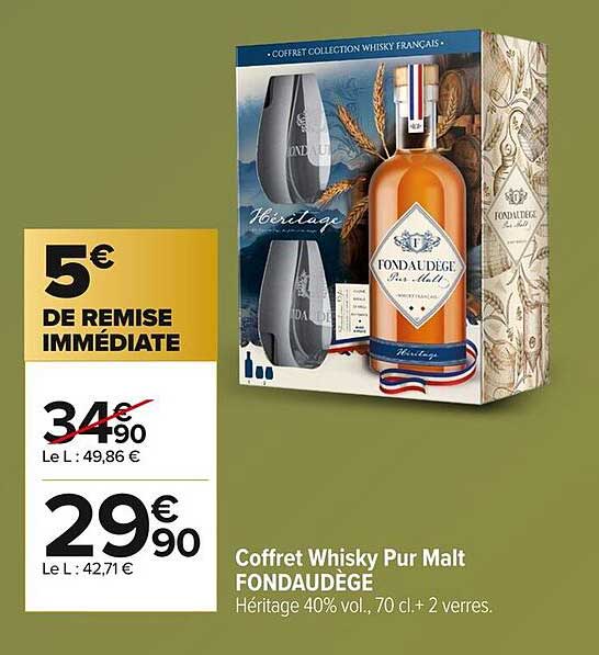 Coffret Whisky Pur Malt FONDAUDEGE