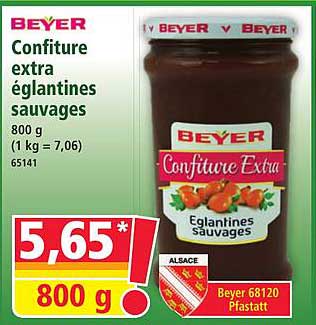 Confiture extra églantines sauvages