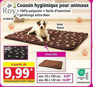 Coussin hygiénique pour animaux