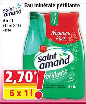 Eau minérale pétillante