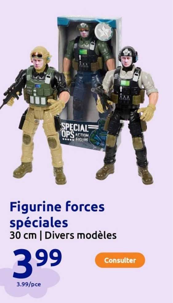 Figurine forces spéciales 30 cm | Divers modèles