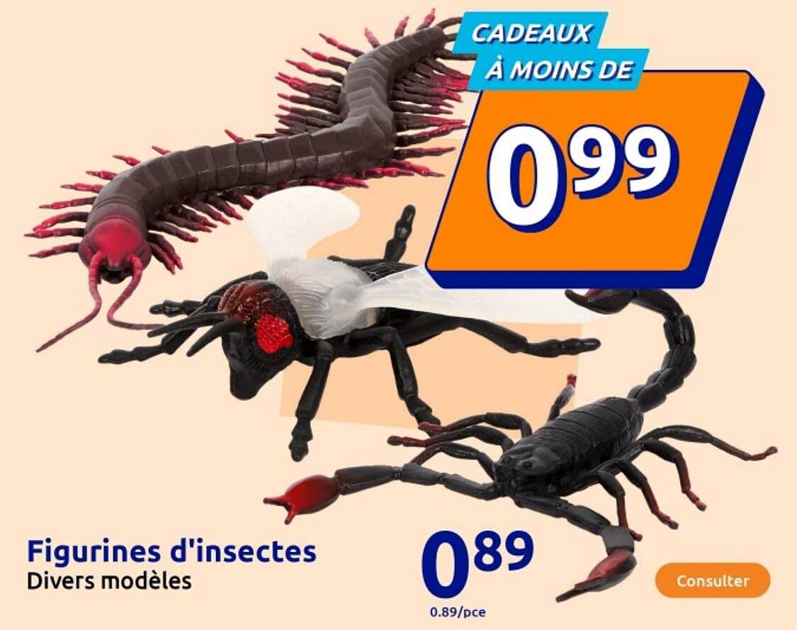 Figurines d'insectes