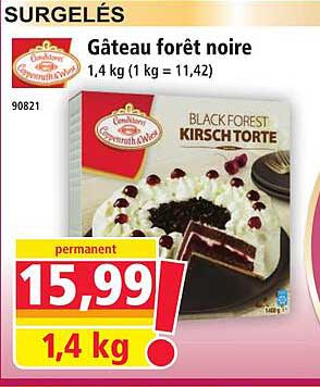 Gâteau forêt noire
