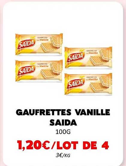 GAUFRETTES VANILLE SAIDA