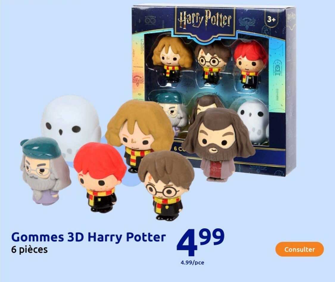 Gommes 3D Harry Potter 6 pièces