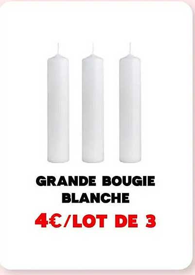 GRANDE BOUGIE BLANCHE