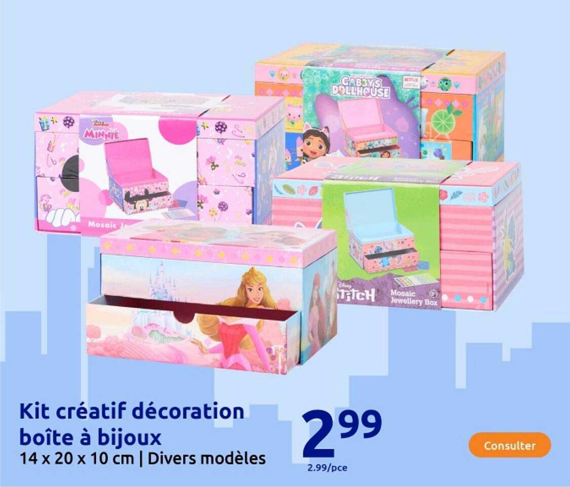 Kit créatif décoration boîte à bijoux