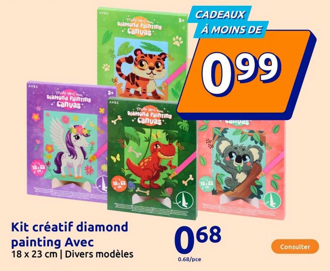 Kit créatif diamond painting Avec