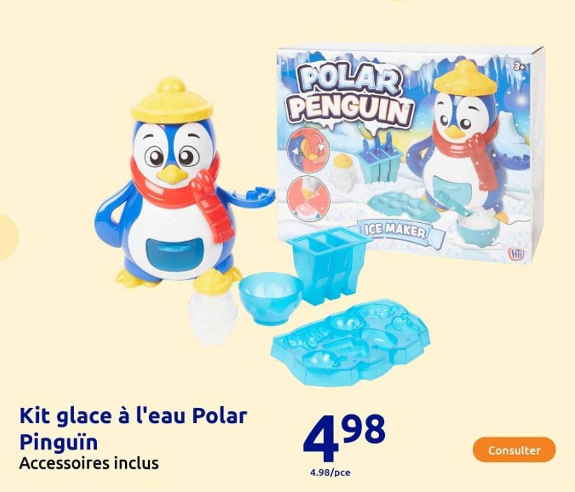 Kit glace à l'eau Polar Pingouin