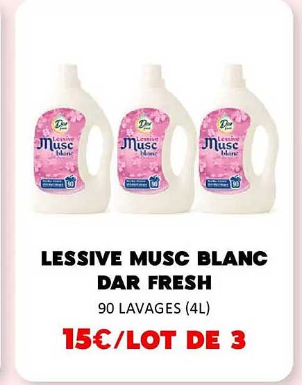 LESSIVE MUSC BLANC DAR FRESH