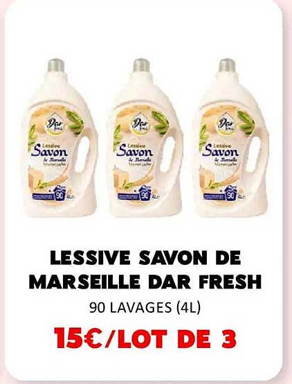 LESSIVE SAVON DE MARSEILLE DAR FRESH