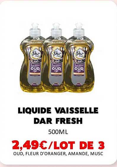 LIQUIDE VAISSELLE DAR FRESH