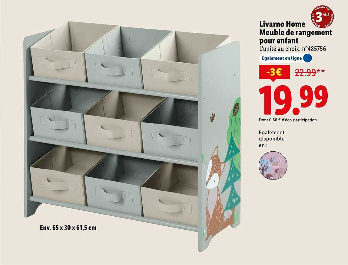 Livorno Home Meuble de rangement pour enfant