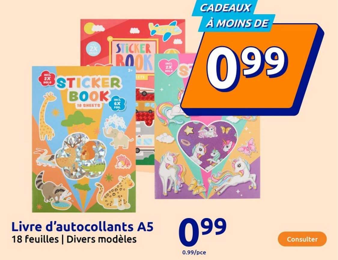 Livre d'autocollants A5