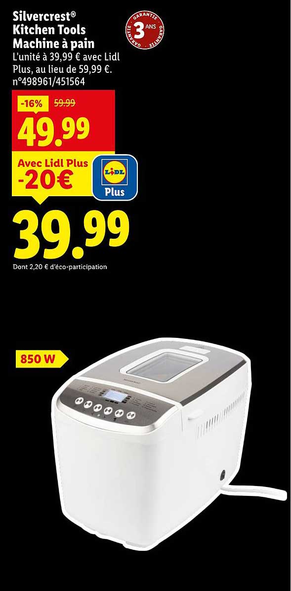 Machine à pain Silvercrest® Kitchen Tools