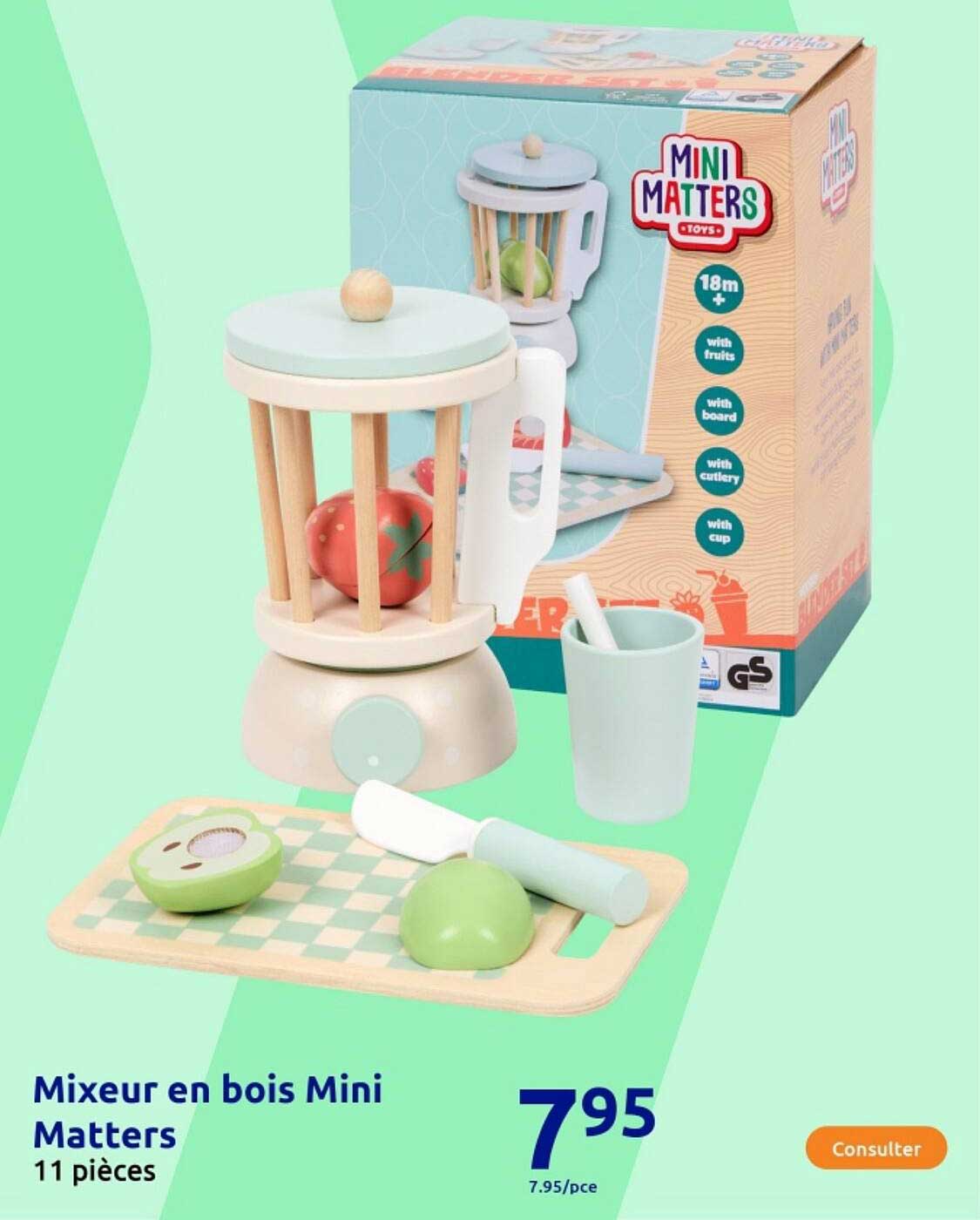 Mixeur en bois Mini Matters