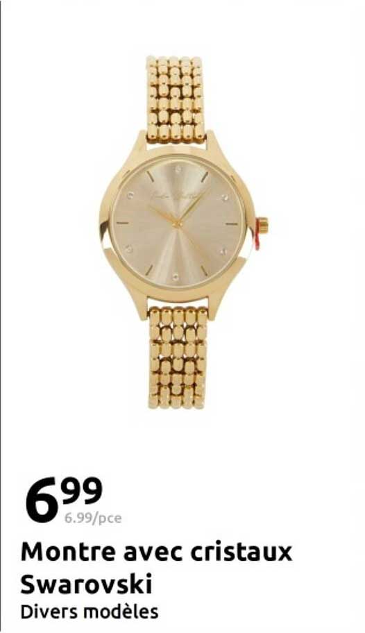 Montre avec cristaux Swarovski