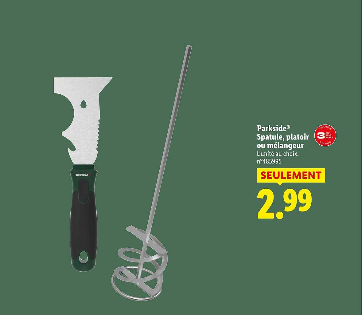 Parkside® Spatule, platoir ou mélangeur