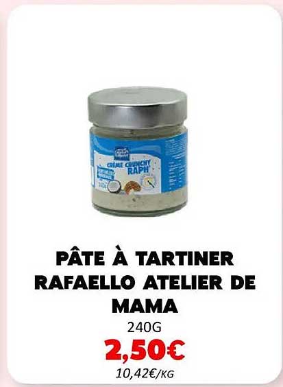 PÂTE À TARTINER RAFFAELLO ATELIER DE MAMA