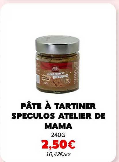 PÂTE À TARTINER SPECULOS ATELIER DE MAMA