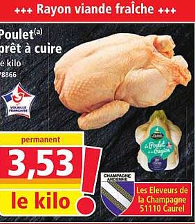 Poulet prêt à cuire