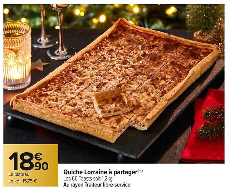 Quiche Lorraine à partager