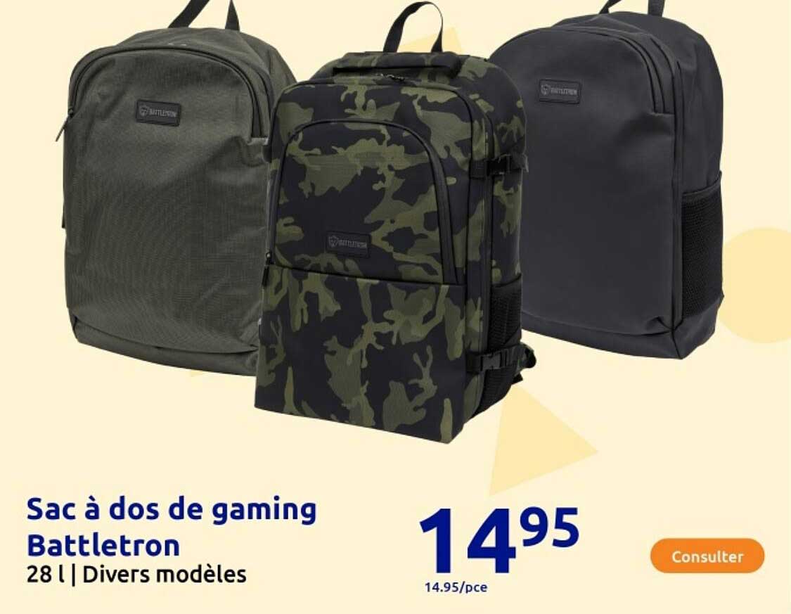 Sac à dos de gaming Battletron