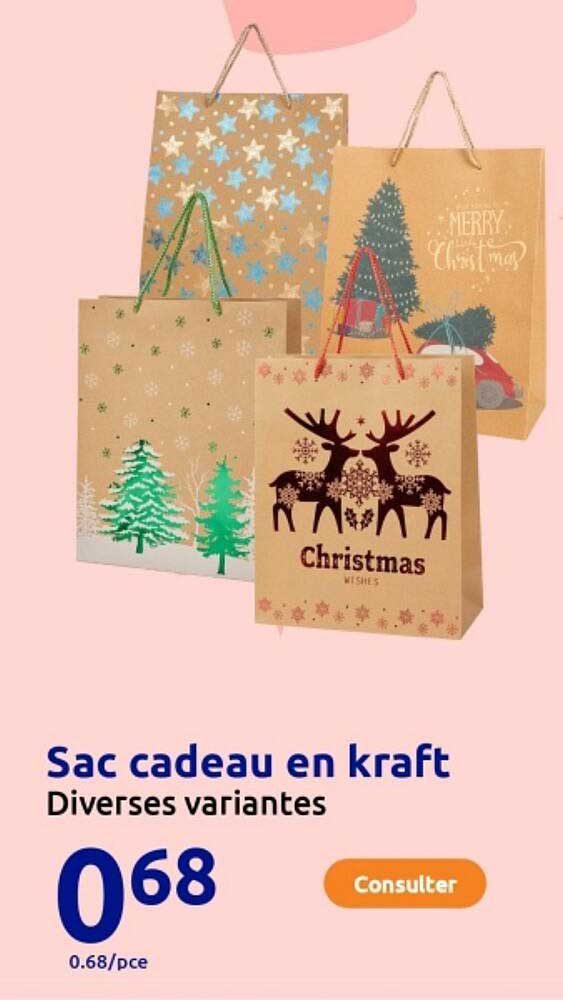 Sac cadeau en kraft