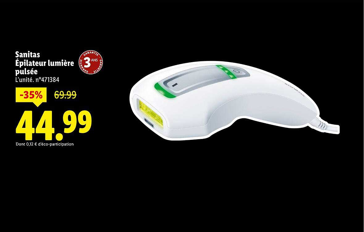 Sanitas Épilateur lumière pulsée