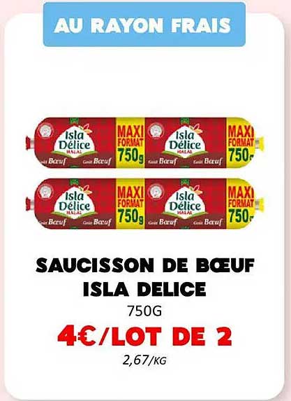 SAUCISSON DE BŒUF ISLA DELICE