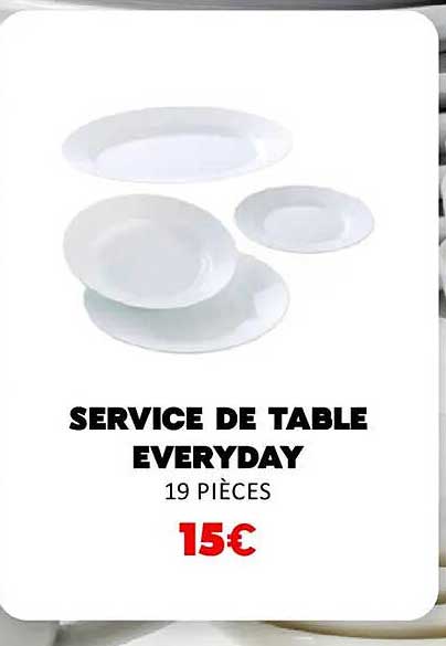 SERVICE DE TABLE EVERYDAY