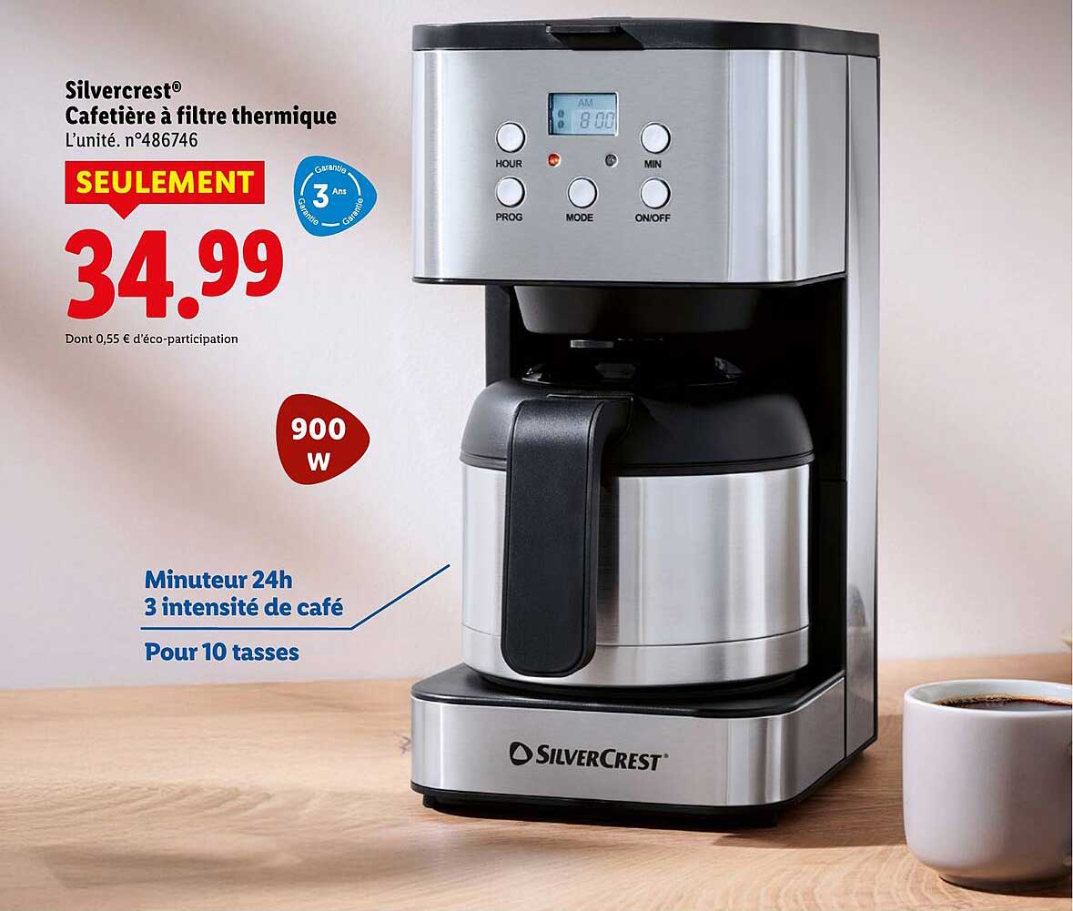 Silvercrest® Cafetière à filtre thermique